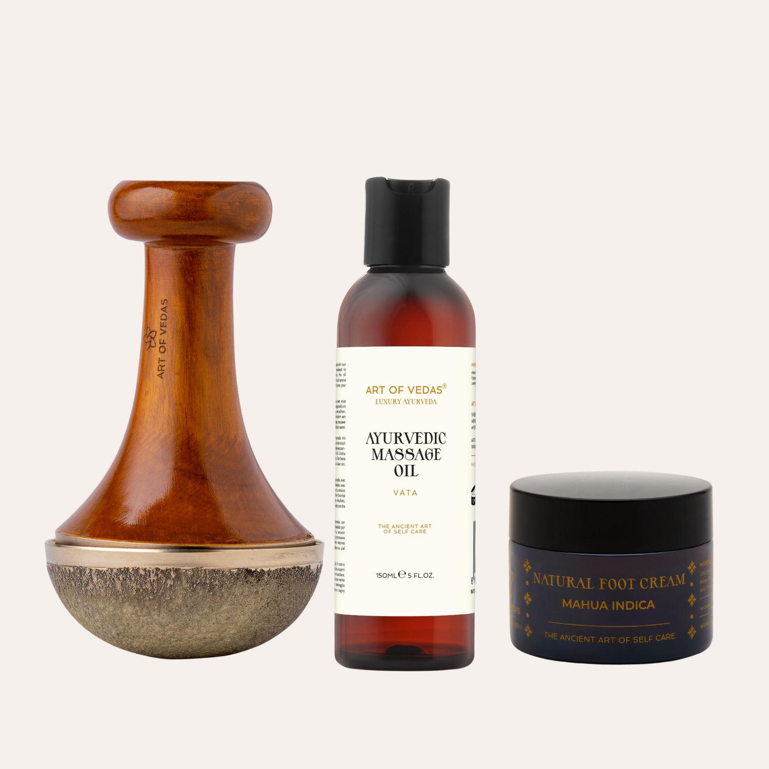 Kit rituale di cura del piede ayurvedico